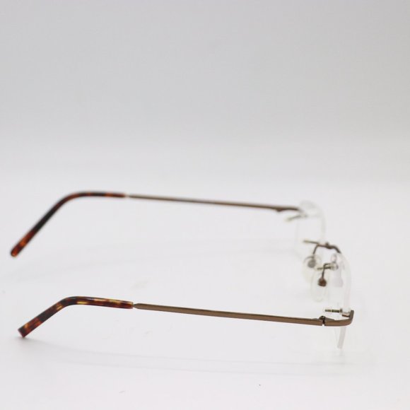 Konishi Rectangle Rimless Eyeglasses Frames Nickel Free Made in Japan 49 19 140 - Picture 3 of 3